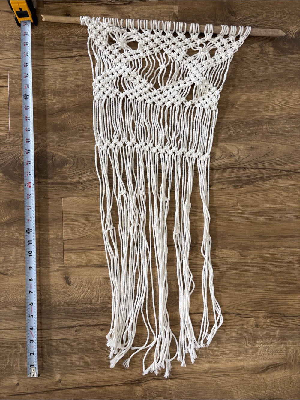 Handmade Macramé Wall Hanging in Cream